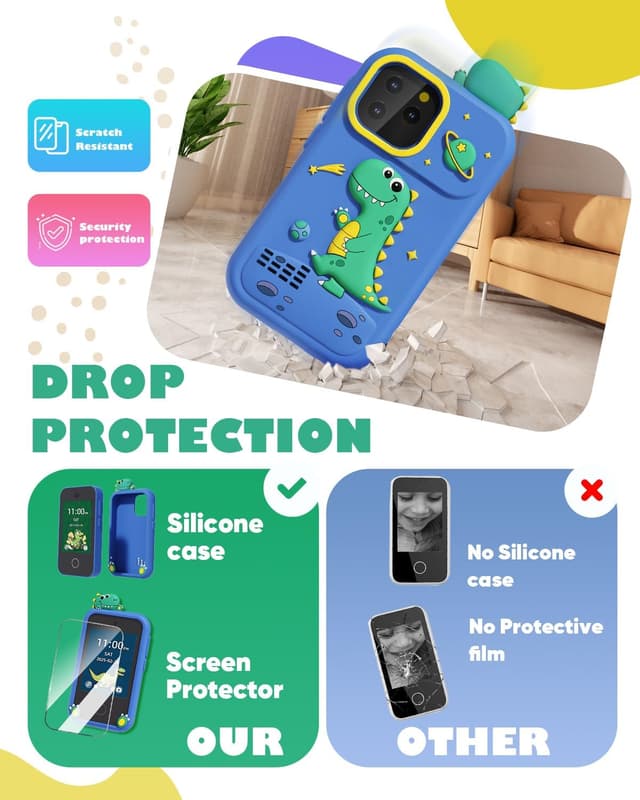 Thumbnail 3 de Kids Smart Phone Toy 2.8in Touchscreen