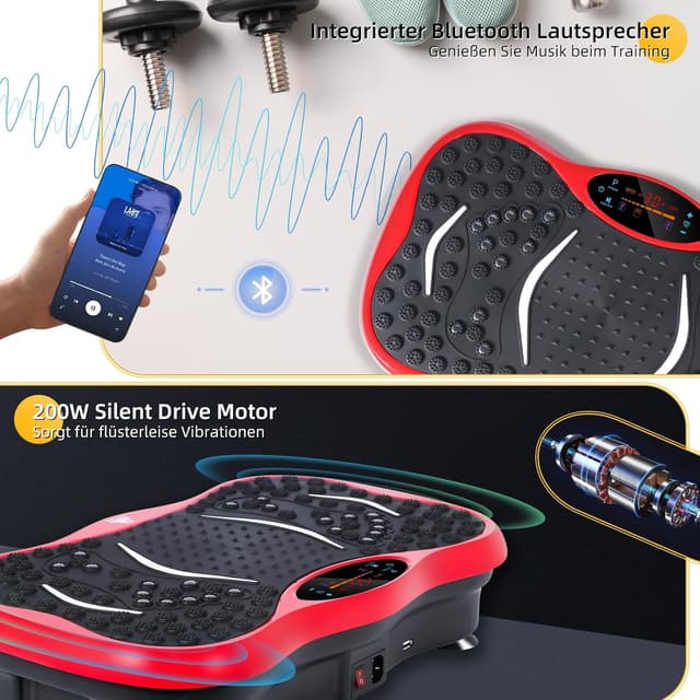 Thumbnail 6 de EVOLAND Vibrationsplatte 99 Intensitätsstufen