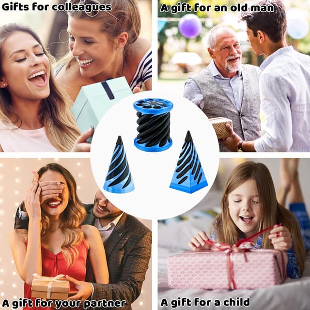 Detalle de Impossible Cone Spiral Fidget Toy 3-Pack