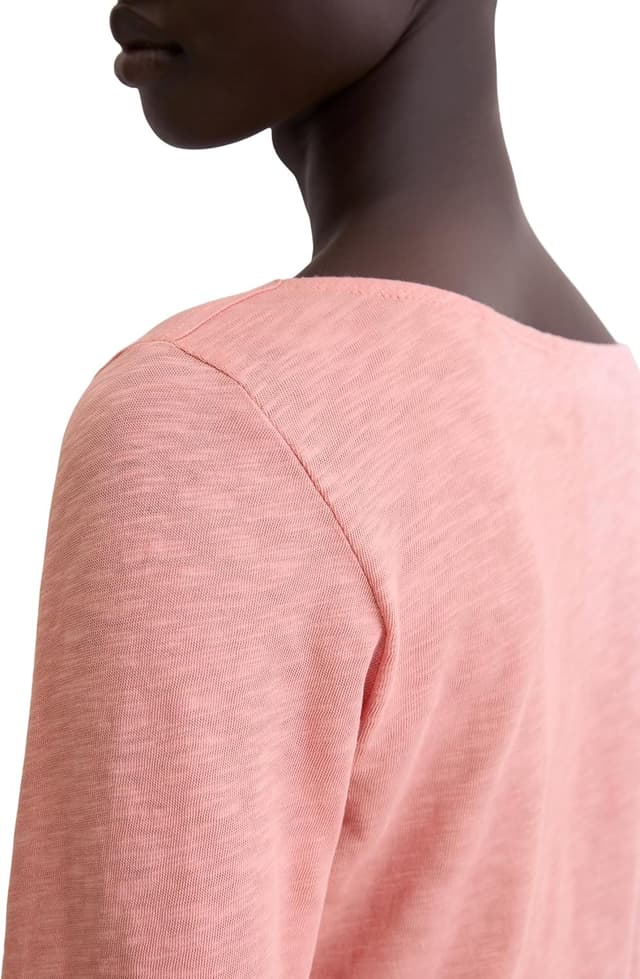 Detalle 2 de Marc O'Polo Damen Langarmshirt aus Bio-Baumwolle mit U-Boot-Ausschnitt