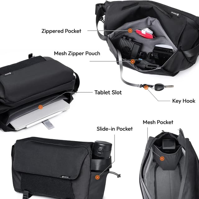 Detalle de ULANZI Camera Bag (SLR/DSLR Small) – lightweight waterproof camera sling for mirrorless and DSLR