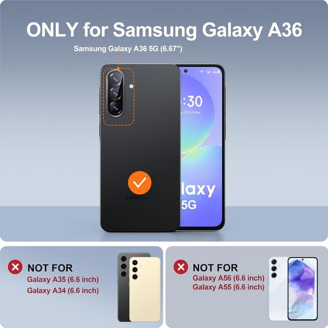 Thumbnail 6 de AOUIA Samsung Galaxy A36 5G case with 360° ring