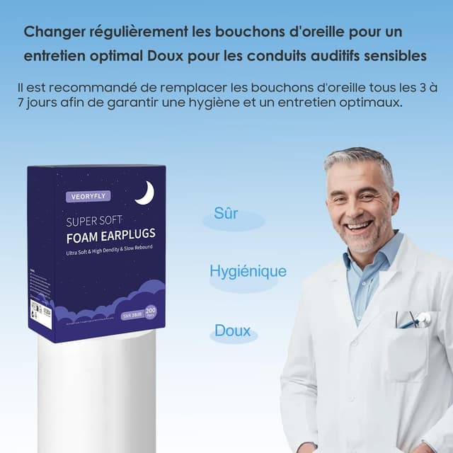 Thumbnail 6 de Tapones 200 pares para dormir 29-38 dB