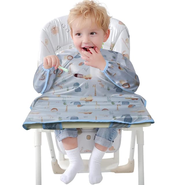 Detalle de Vicloon Ärmellätzchen wasserfest fürs Hochstuhl 6 Monate