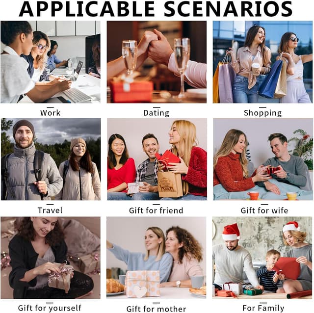 Thumbnail 5 de Farcauo Damen-Portemonnaie klein mit Ausweisfach & Kartenhüllen „Grüner Schmetterling“