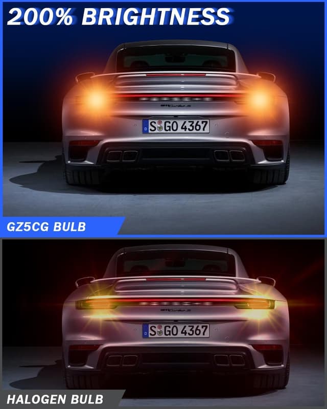 Detalle 2 de GZ5CG 2PCS 1156 BA15S Amber Yellow LED Bulbs (382 / P21W) for 12V indicator lights (non-Canbus)