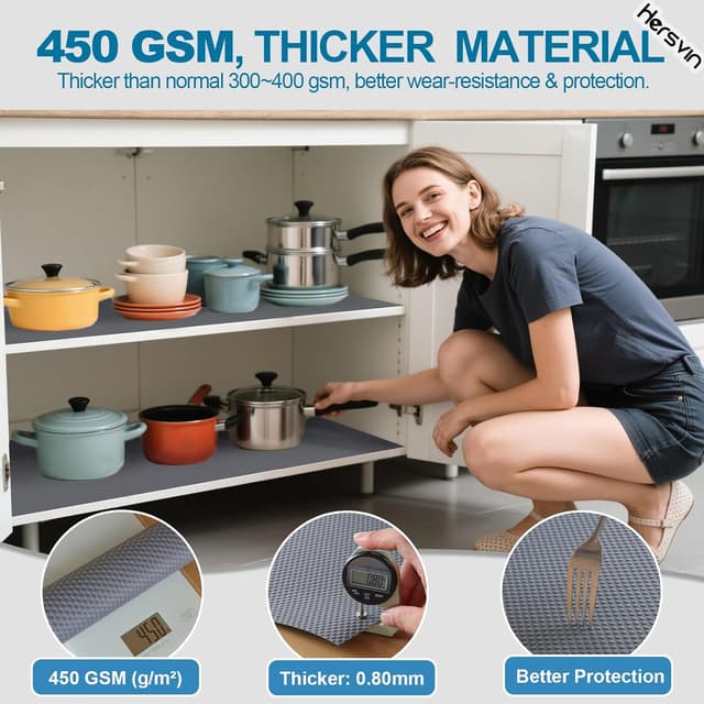 Detalle 2 de Hersvin Drawer Liners 44.5cm x 500cm