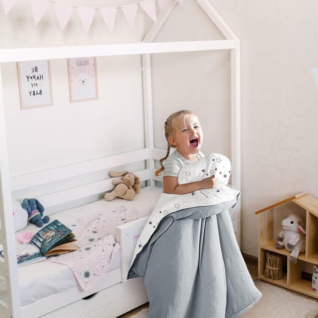 Thumbnail 6 de lulumoon Kinderbettwäsche 100x135 cm mit Kissenbezug 40x60 cm (Baumwolle, Oeko-TEX Standard)