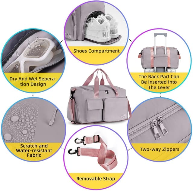 Thumbnail 3 de FIORETTO 35L Damen Sporttasche Weekender