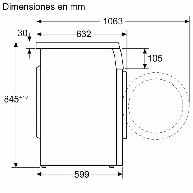 Detalle 2 de Balay 3TS993BT Lavadora 9 Kg 1.200 RPM A Blanco