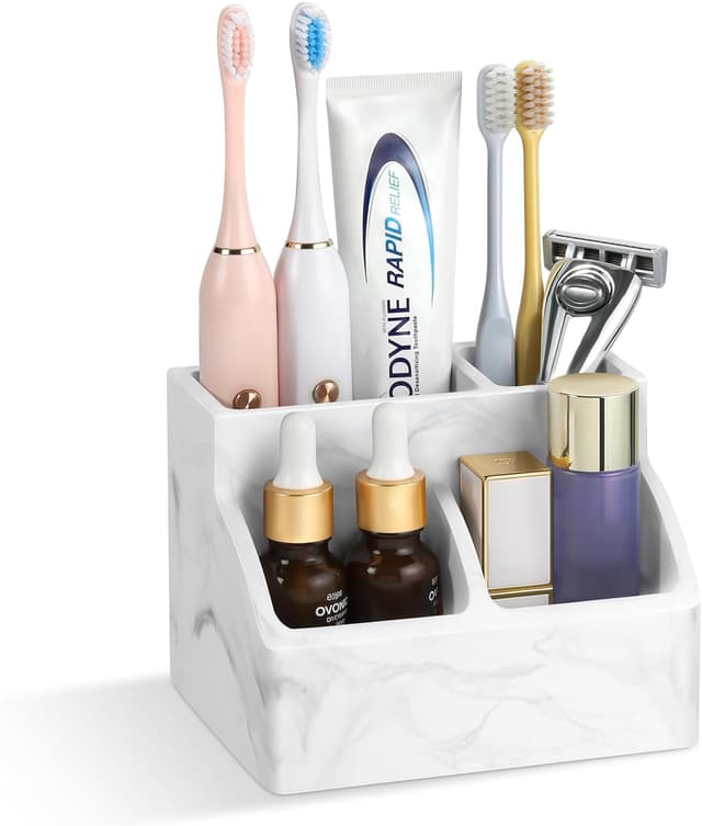 Detalle de Luxspire Zahnbürstenhalter für 4 Zahnbürsten