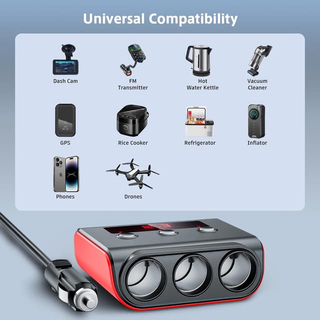 Thumbnail 6 de SONRU 120W car charger splitter