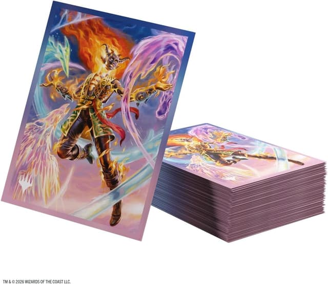 Detalle 2 de Gamegenic MTG Lorwyn Eclipsed Sleeves Ashling The Limitless — housses imprimées finition texturée (lot de 105)