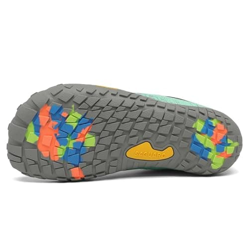 Detalle de SAGUARO Barefoot zapatillas trail running minimalistas para niños y niñas (verde, 35 EU)