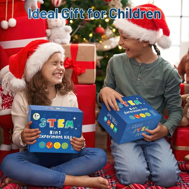 Thumbnail 6 de STEM Toys 5-in-1 Science Experiments Kit for ages 8–14: tracked tank, crawler & doodle robots