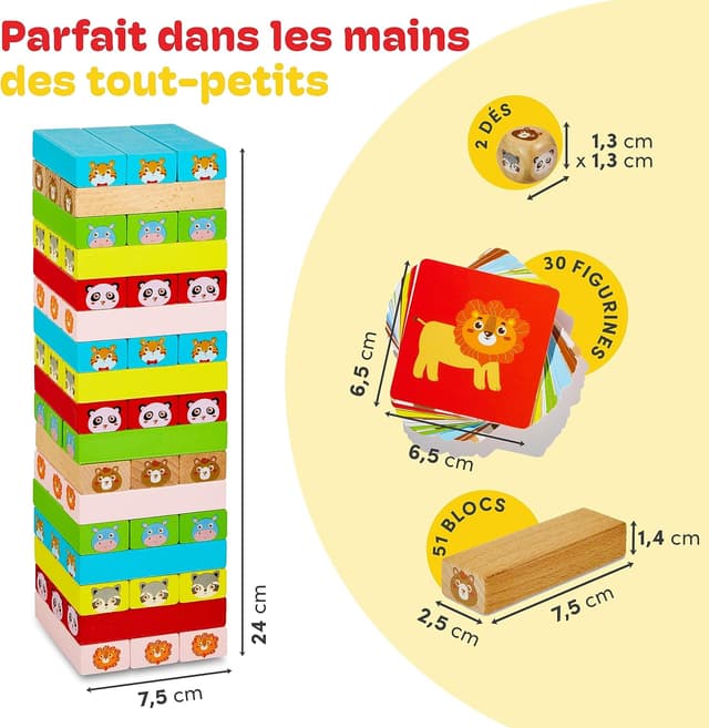 Thumbnail 4 de Cubidi Tour en bois empilable 3 ans