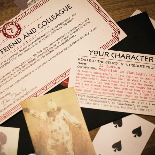 Thumbnail 5 de Talking Tables Juego de misterio circense