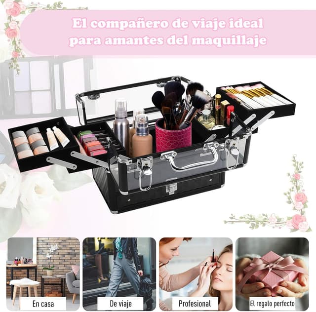 Thumbnail 3 de HOMCOM Maletín Organizador de Maquillaje