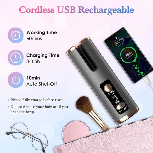 Thumbnail 4 de CFEN Lockenstab Automatisch Kabellos 6 Stufen