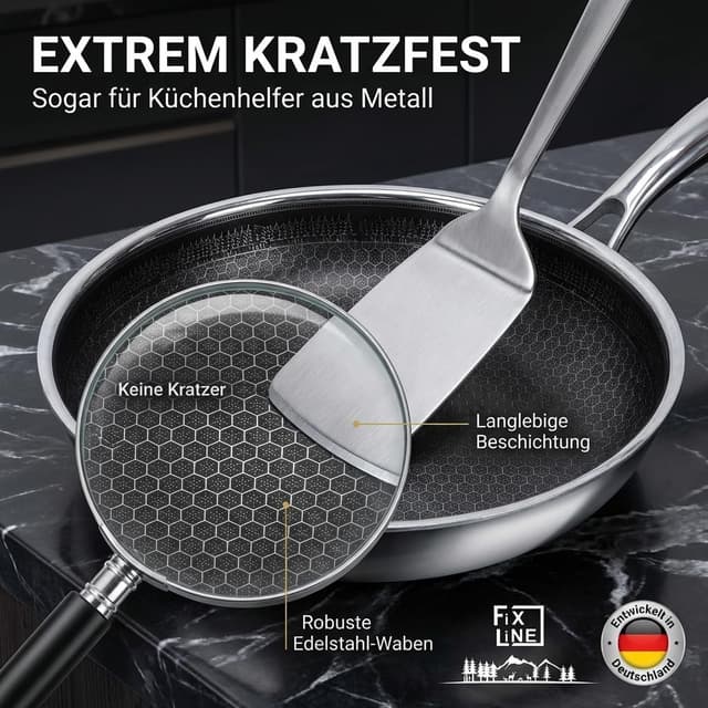 Thumbnail 4 de FIXLINE Black Forest Bratpfanne 28cm Antihaft