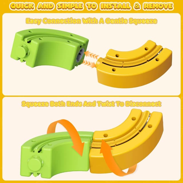 Detalle de Hzitcigm Eisenbahn Elektrisch Cube Track – 225-teiliges Zugset mit 2 Zügen, 80 Schienen und 3D-Strecken für Kinder ab 3–8