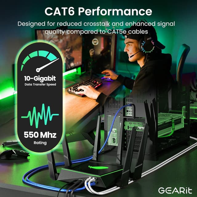 Detalle 2 de GEARit Cat 6 Ethernet Cable 24-Pack 0.5 ft