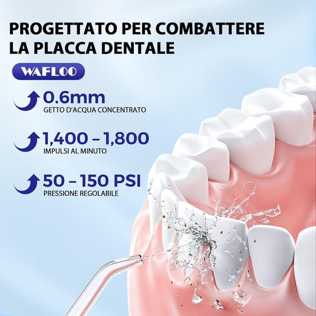 Detalle 2 de WAFLOO Idropulsore dentale IPX7 300 ml