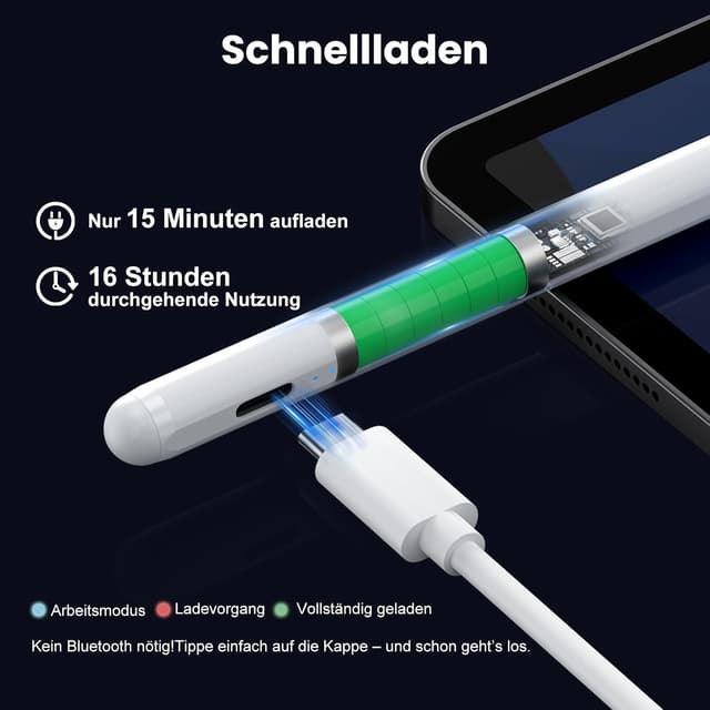 Thumbnail 2 de Kingone Stift für iPad 2X, mit Magnet,