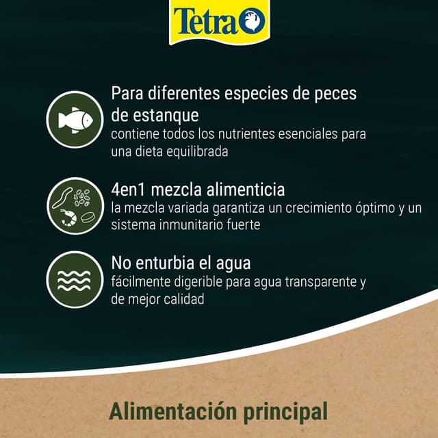 Thumbnail 3 de Tetra Pond Multi Mix 🐟 Comida Variada para Peces de Estanque 4L