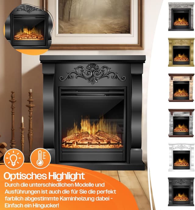 Thumbnail 2 de KESSER Elektrokamin Standkamin 1800W