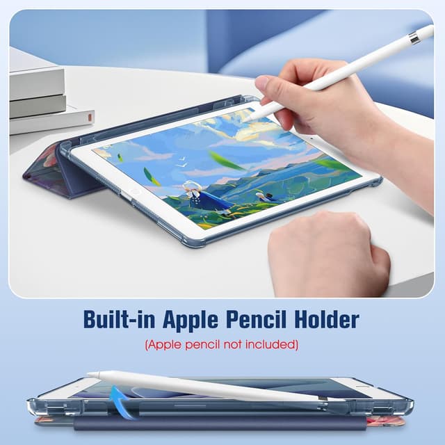 Detalle 2 de FINTIE Hülle fürs iPad 10,2 Zoll mit Stifthalter