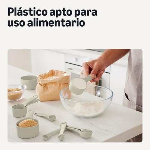 Thumbnail 2 de Amazon Basics Tazas y Cucharas Medidoras 10 piezas 🍽