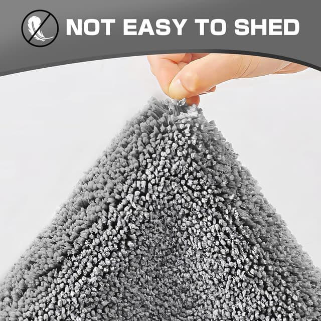 Thumbnail 6 de wyewye Microfibre Bath Mat 40x60cm Grey