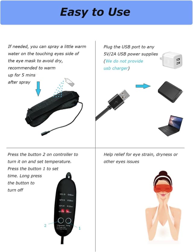 Thumbnail 5 de PJYU Mascarilla para Ojos Calentada