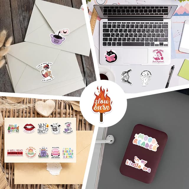 Thumbnail 6 de 200 PCS Book Stickers 200-pack for Kindle