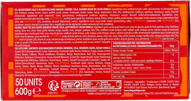 Detalle 2 de Chupa Chups Original display 50 unidades, 600 g 🍬