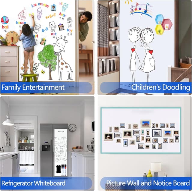 Thumbnail 5 de JOMUSAGA Lavagna Bianca Magnetica Adesiva 80 x 40 cm