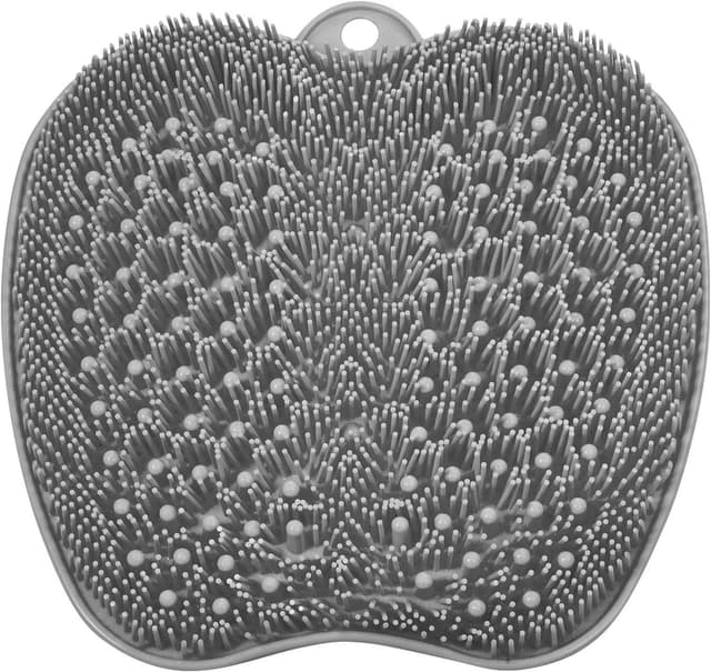 Detalle de BESKAR XL Large Foot Scrubber Mat for Shower — Non-Slip Suction-Cup Foot Cleaner & Massager
