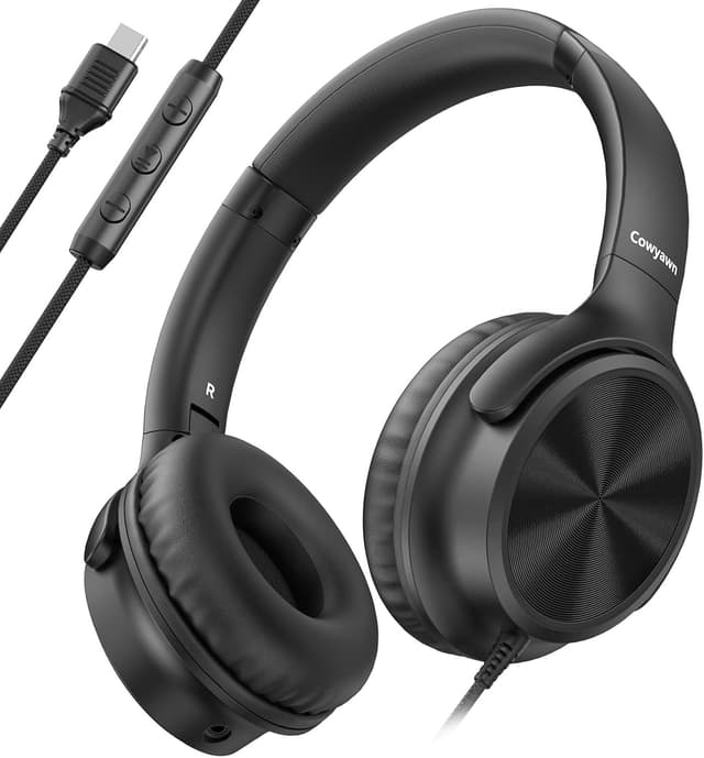 Detalle de Cowyawn USB-C-Kopfhörer Over‑Ear 40 mm 📧
