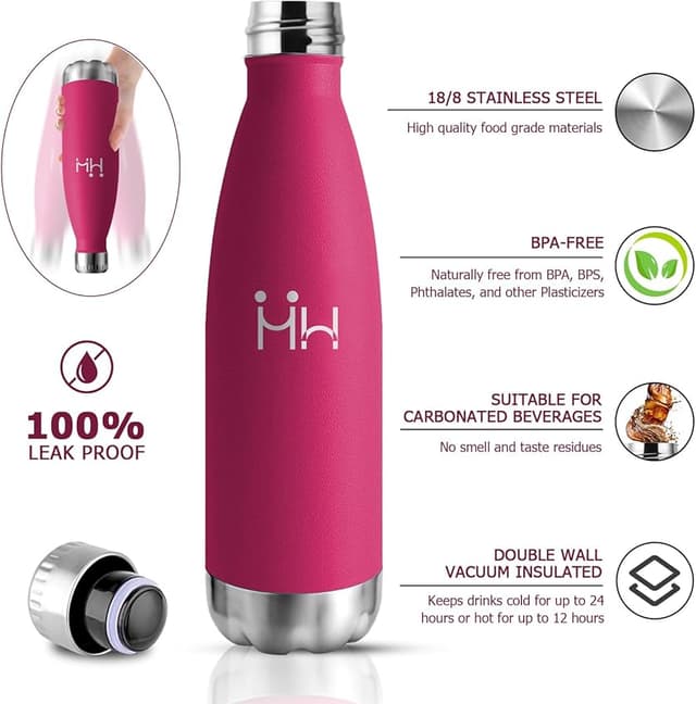 Thumbnail 1 de Botella Térmica 500 ml acero inoxidable para deporte 🚰