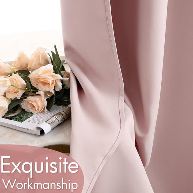 Thumbnail 6 de MIULEE Verdunkelungsvorhänge fürs Kinderzimmer (2er-Set) Hellrosa, H 245 x B 140