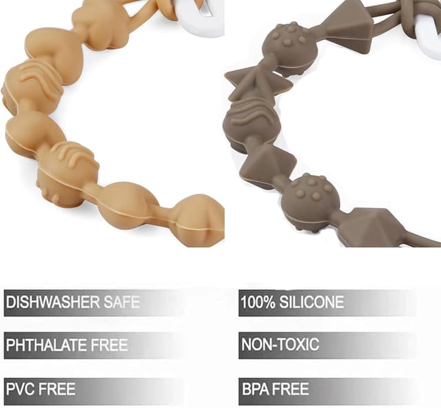 Thumbnail 2 de PandaEar 5 Pack Silicone Pacifier Clips