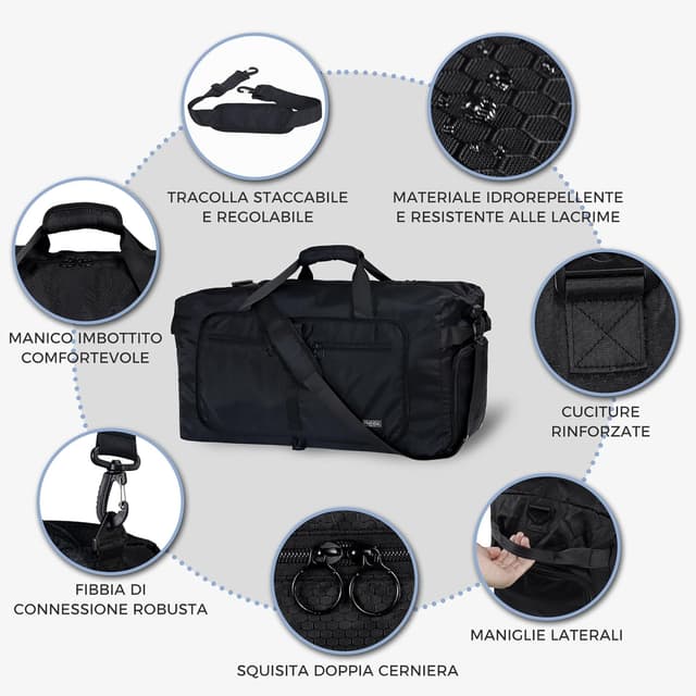 Thumbnail 4 de Fmeida 65L Borsone da viaggio unisex con scomparto scarpe