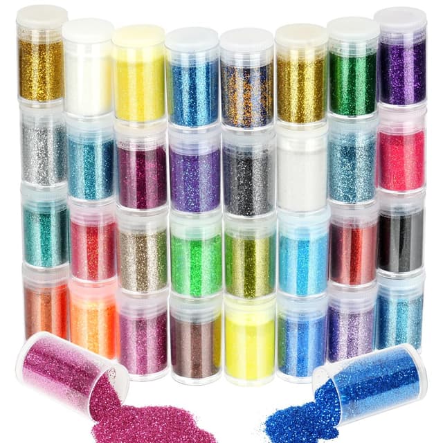 Imagen de URAQT 32 Farben Glitzerpulver 💄 en OfertitasTOP