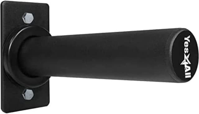 Detalle de Yes4All Supporto a parete per dischi pesi olimpici (singolo e doppio) con protezione in gomma