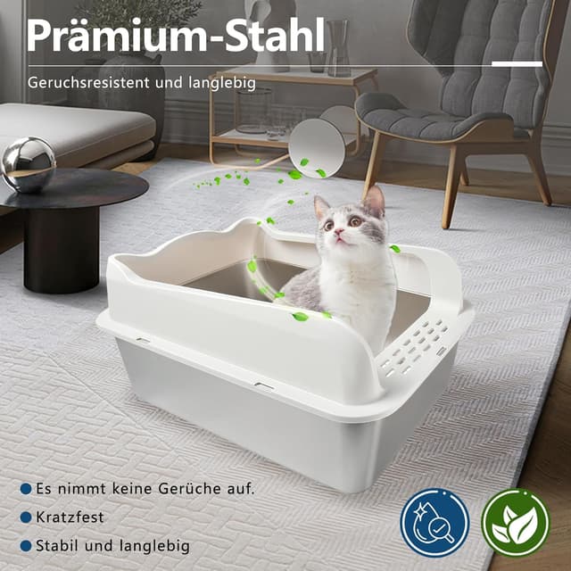 Thumbnail 5 de XXL Katzenklo Großes Katzentoilette 50x35x25 cm 🐱