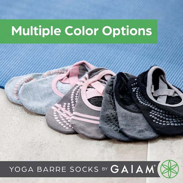 Thumbnail 1 de Gaiam Grippy Studio Yoga Socks for Extra Grip