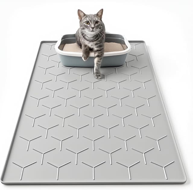 Detalle de Garoopion Cat Litter Mat 86x56cm Waterproof 🐱
