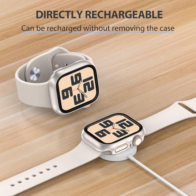 Detalle 2 de JDBLHM 6-Pack Case for 45mm Apple Watch Series 9/8/7 with Tempered Glass Screen Protector