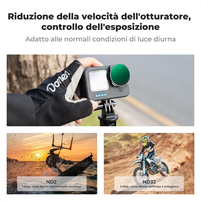 Thumbnail 3 de K&F Concept ND2-32 Filtro Variabile per GoPro